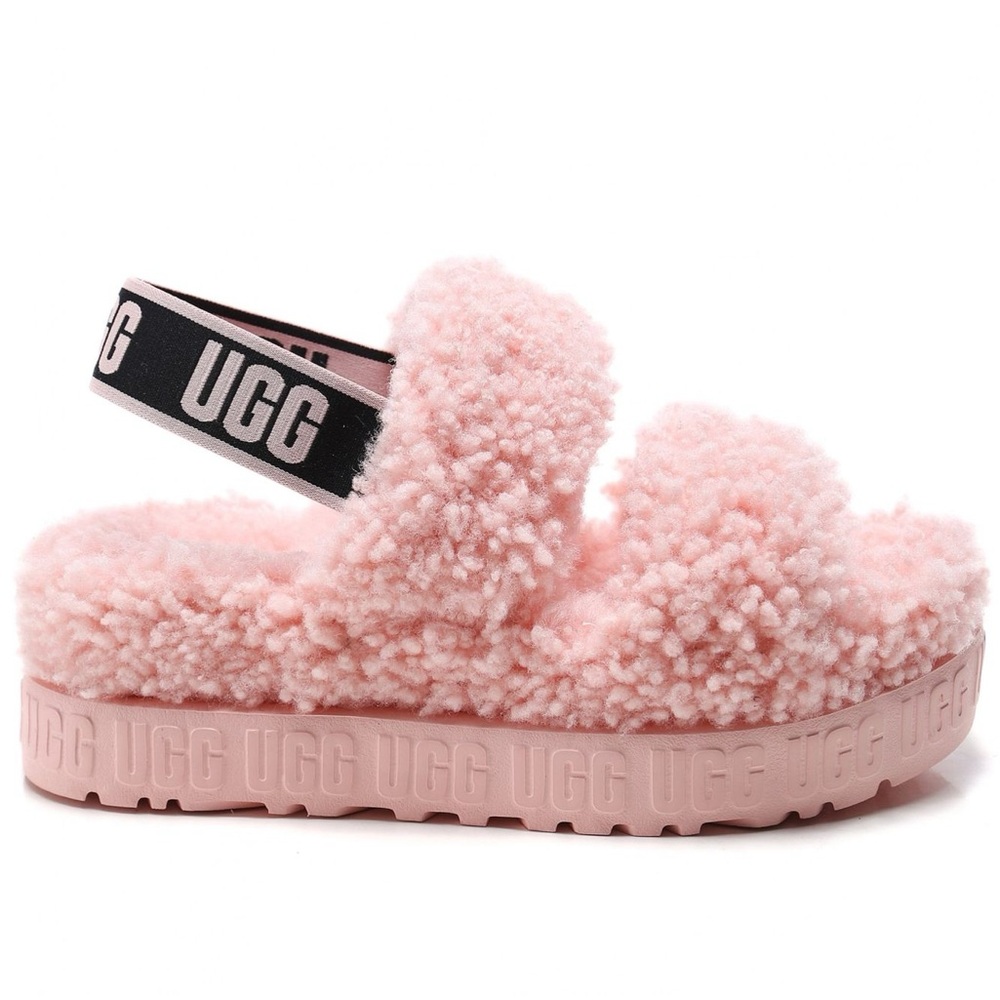 Uggs Fluff Yeah Pink Fluffita Slides